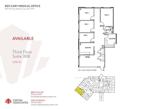 1505 SW Cary Pky, Cary, NC à louer Plan d’étage- Image 1 de 1