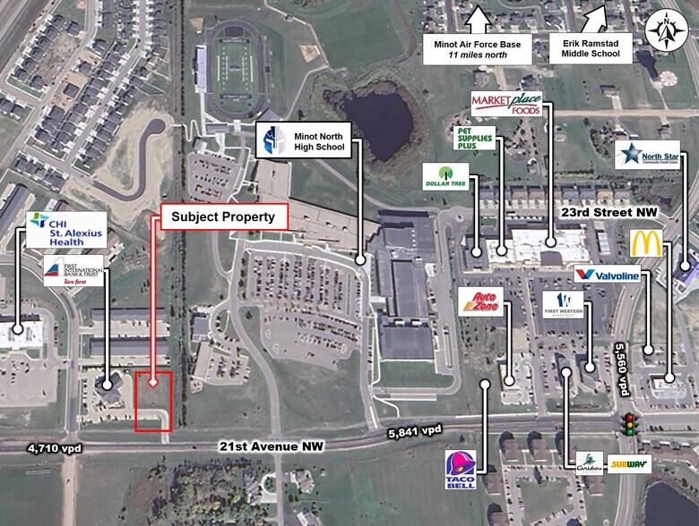 2140 21st NW Ave, Minot, ND for sale - Building Photo - Image 1 of 1