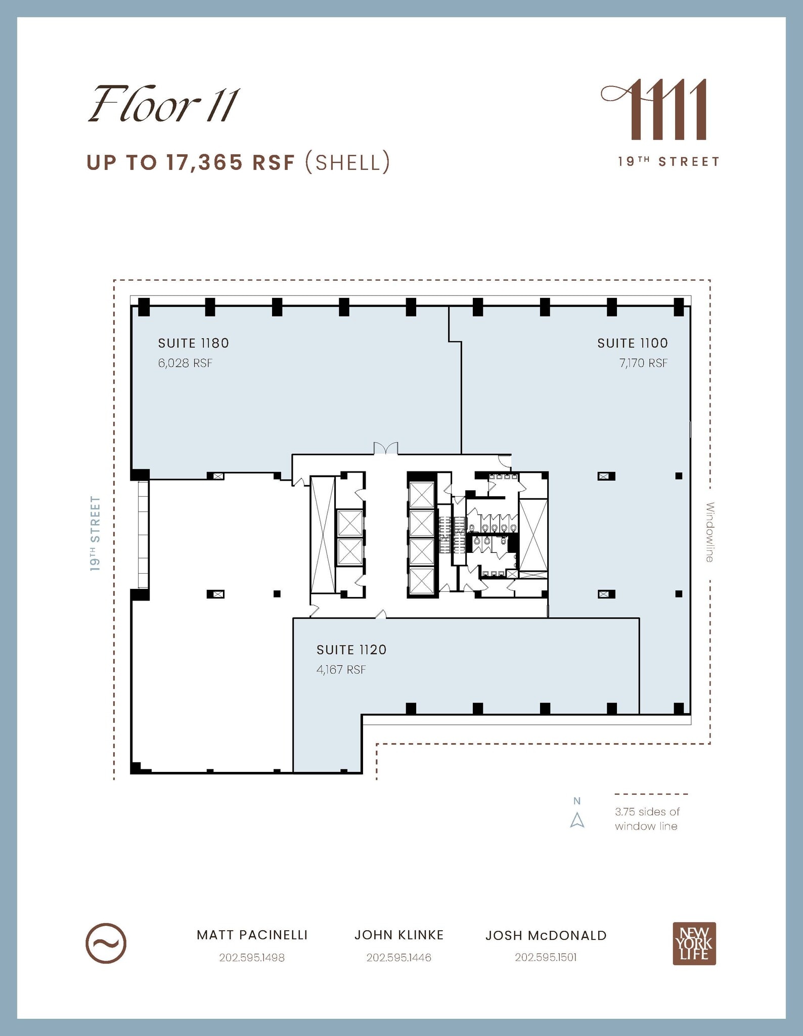 1111 19th St NW, Washington, DC à louer Plan d’étage- Image 1 de 6