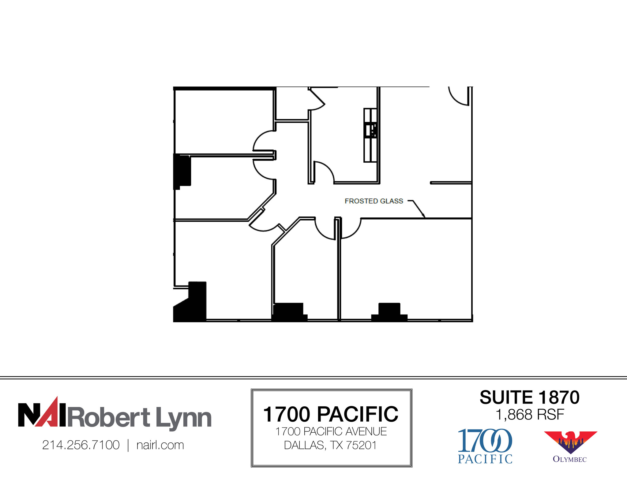 1700 Pacific Ave, Dallas, TX à louer Plan d  tage- Image 1 de 2