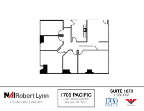 1700 Pacific Ave, Dallas, TX à louer Plan d  tage- Image 1 de 2