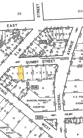 123 Quimby St, Westfield, NJ for lease - Plat Map - Image 2 of 2