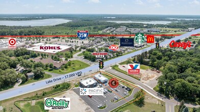 7701 Lake Dr, Lino Lakes, MN - Aerial map view