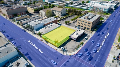 213-219 S La Brea Ave, Inglewood, CA - AÉRIEN  Vue de la carte - Image1