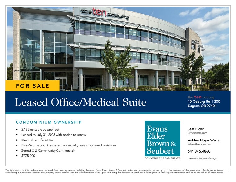 10 Coburg Rd, Eugene, OR à vendre - Photo du bâtiment - Image 2 de 7