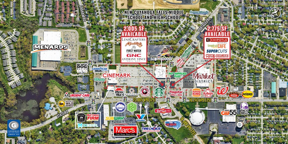 2687 State Rd, Cuyahoga Falls, OH for lease - Aerial - Image 2 of 20