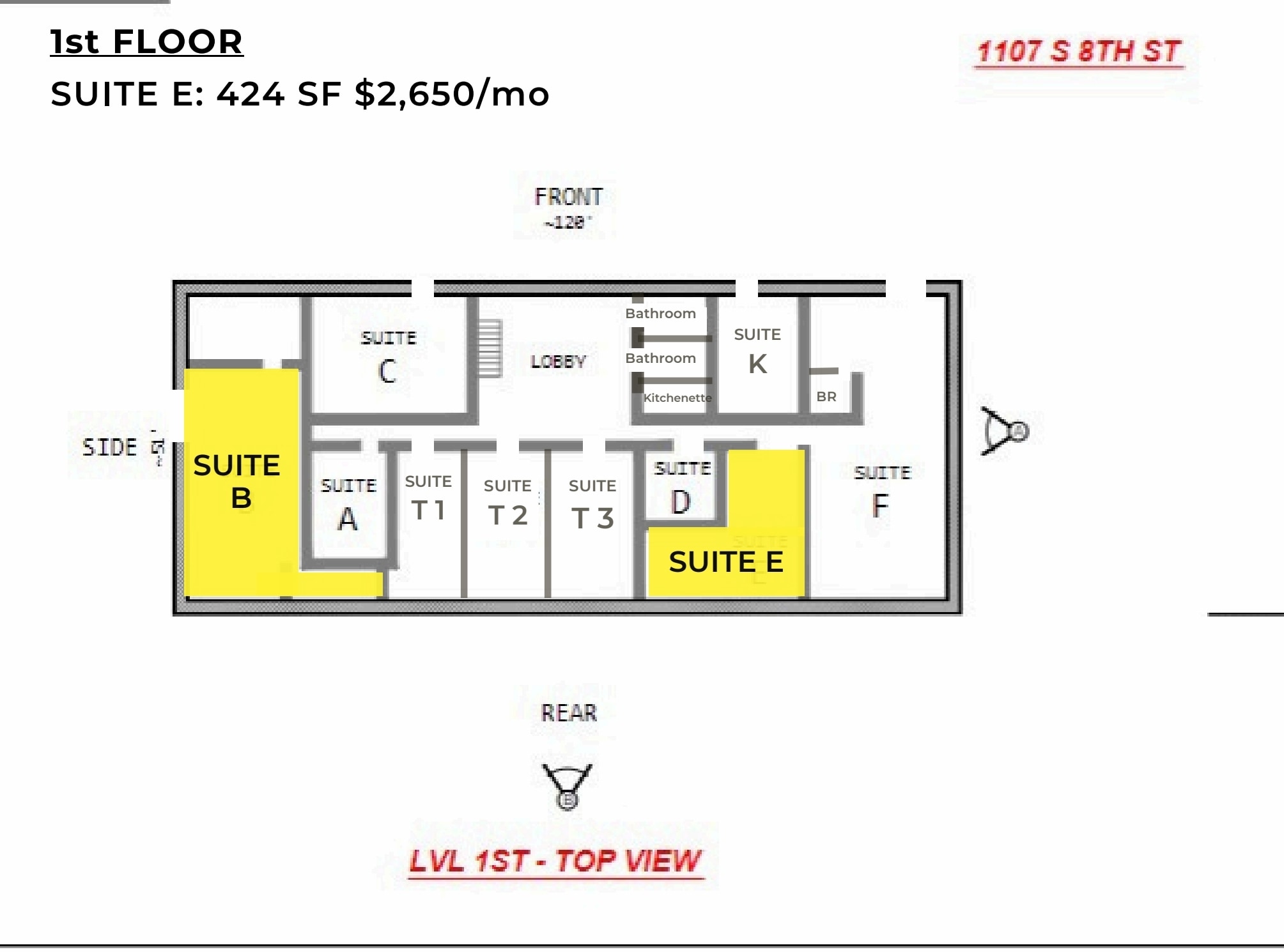 1107 S 8th St, Austin, TX for lease Floor Plan- Image 1 of 1