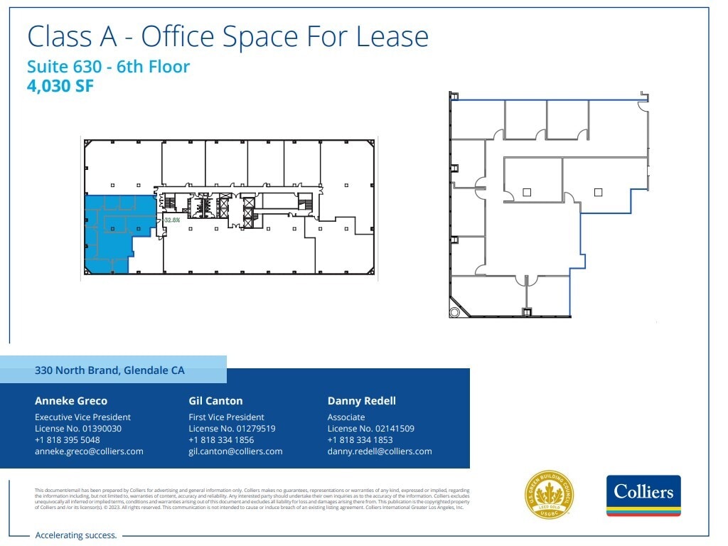 330 N Brand Blvd, Glendale, CA for lease Floor Plan- Image 1 of 1