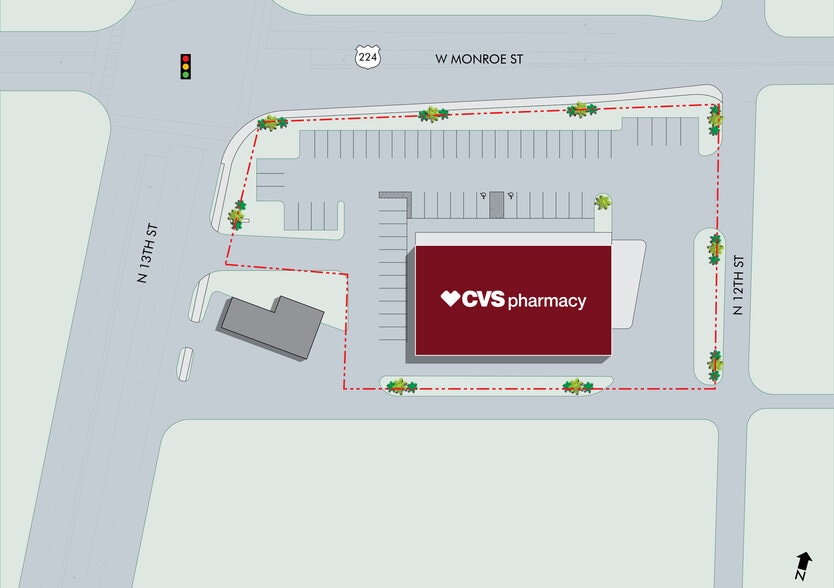 1221 W Monroe St, Decatur, IN for sale - Site Plan - Image 3 of 4