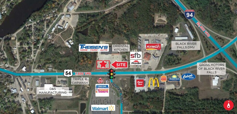 616 WI-54, Black River Falls, WI for lease - Building Photo - Image 3 of 4
