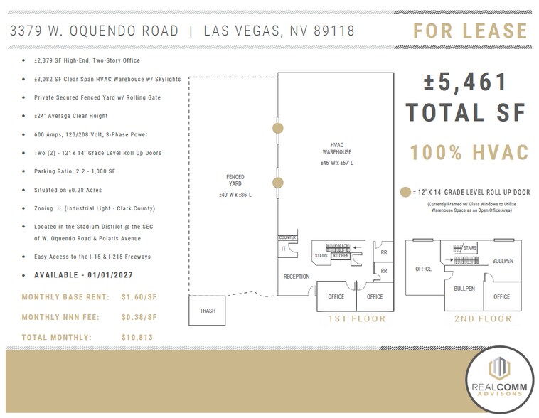 3379 W Oquendo Rd, Las Vegas, NV à louer - Photo du bâtiment - Image 3 de 11