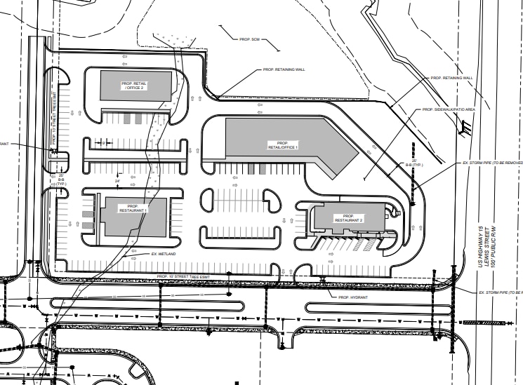 Lewis St., Oxford, NC à louer Plan de site- Image 1 de 2
