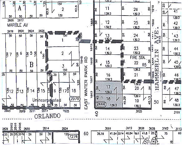 1805 East Winter Park Rd, Orlando, FL for lease - Plat Map - Image 2 of 3