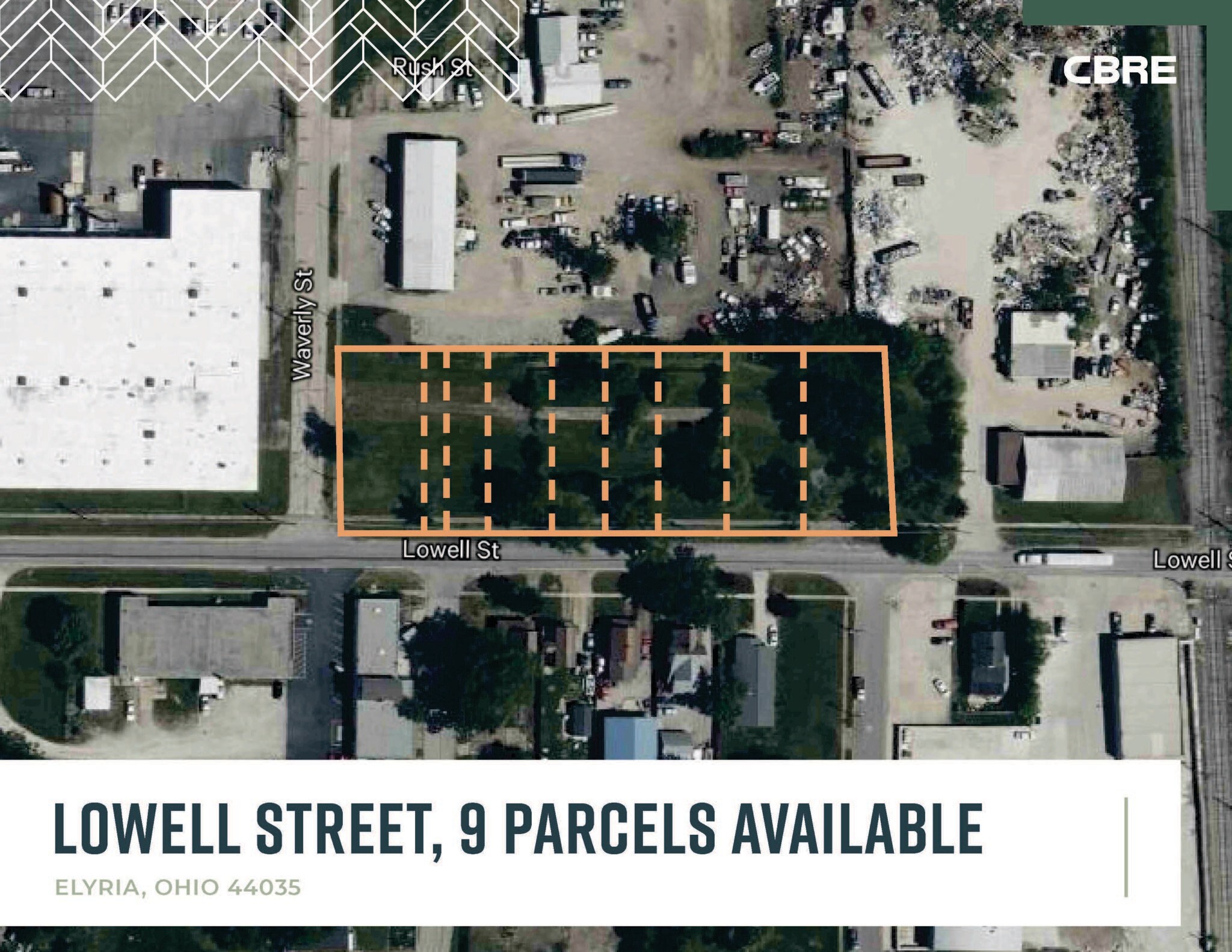 515 Lowell St, Elyria, OH for sale Aerial- Image 1 of 2