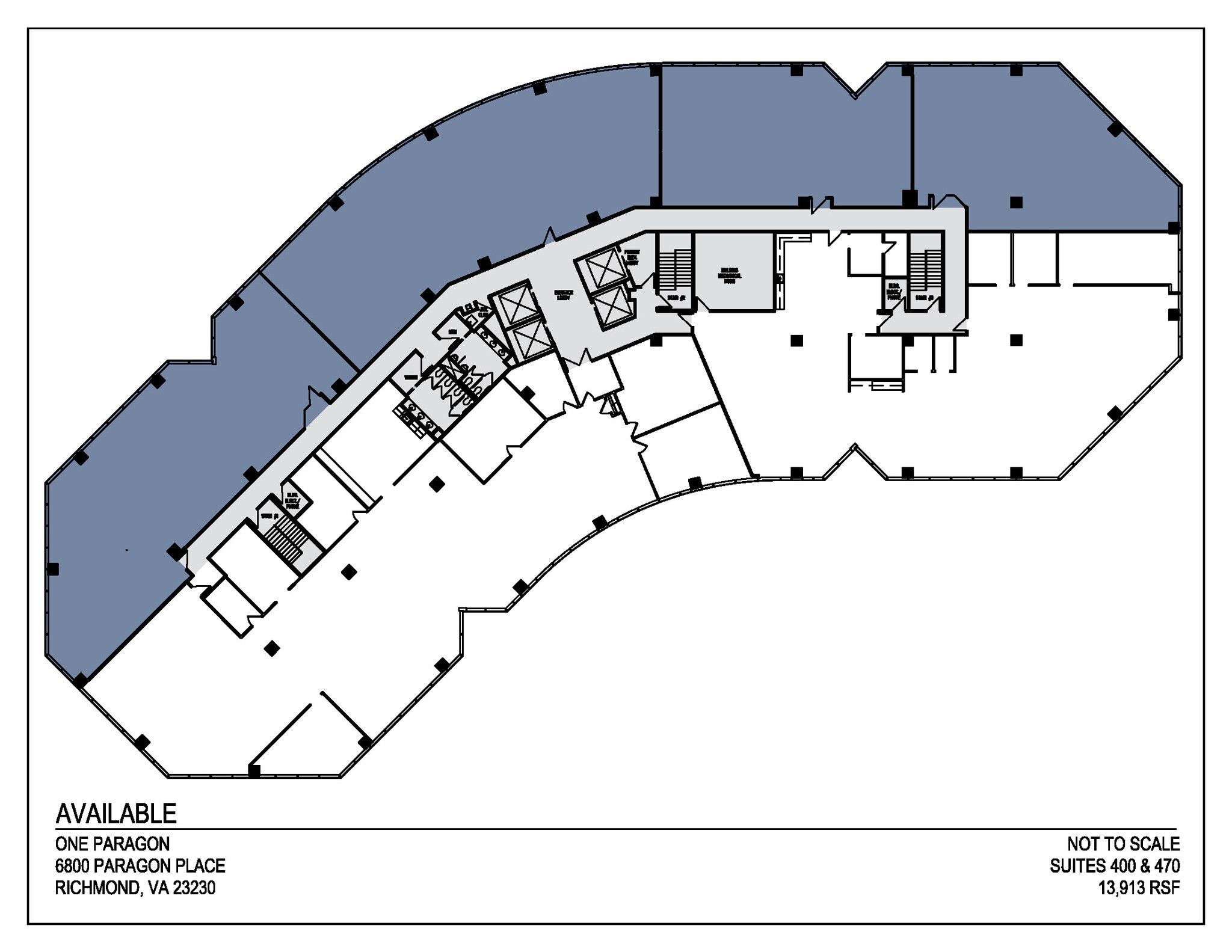 6800 Paragon Pl, Richmond, VA à louer Plan d’étage- Image 1 de 1