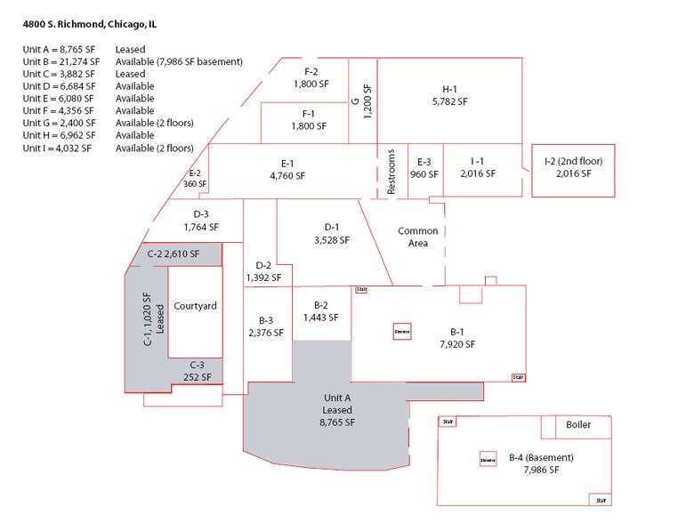 4800-4814 S Richmond St, Chicago, IL for lease - Typical Floor Plan - Image 1 of 4
