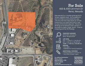 400 Lemmon Dr, Reno, NV - aerial  map view - Image1