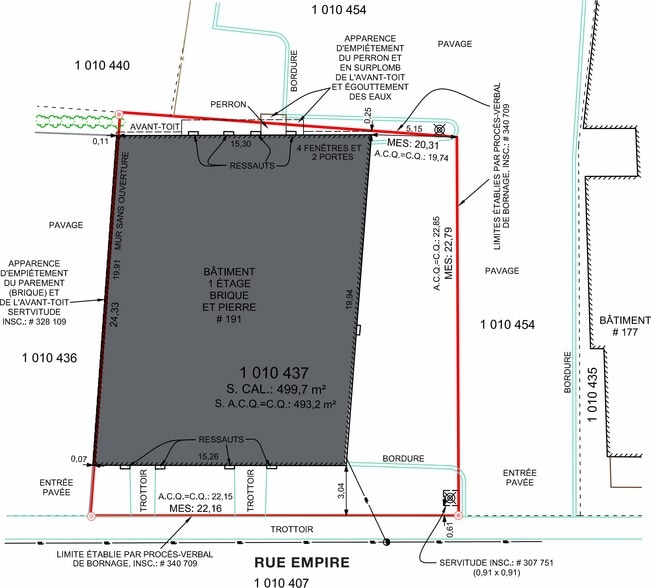 191 Rue Empire, Granby, QC for sale - Plat Map - Image 3 of 3