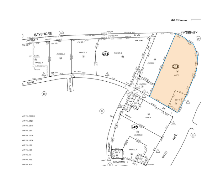 1875 S Grant St, San Mateo, CA for lease - Plat Map - Image 2 of 6