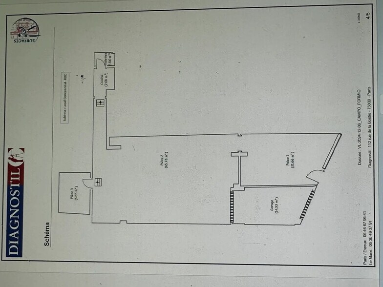 15-17 Rue De Campo-Formio, Paris à louer - Plan d’étage - Image 3 de 9