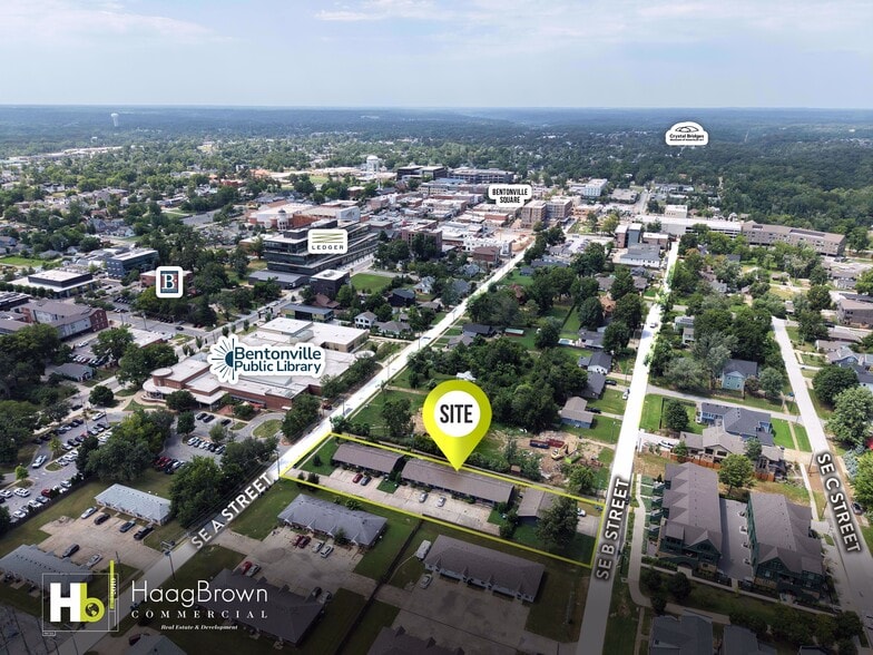 421 SE A St, Bentonville, AR for sale - Aerial - Image 3 of 7