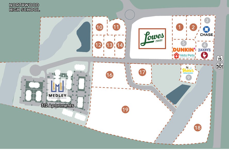 0 Northwood High School Rd, Pittsboro, NC à vendre - Plan de site - Image 2 de 2