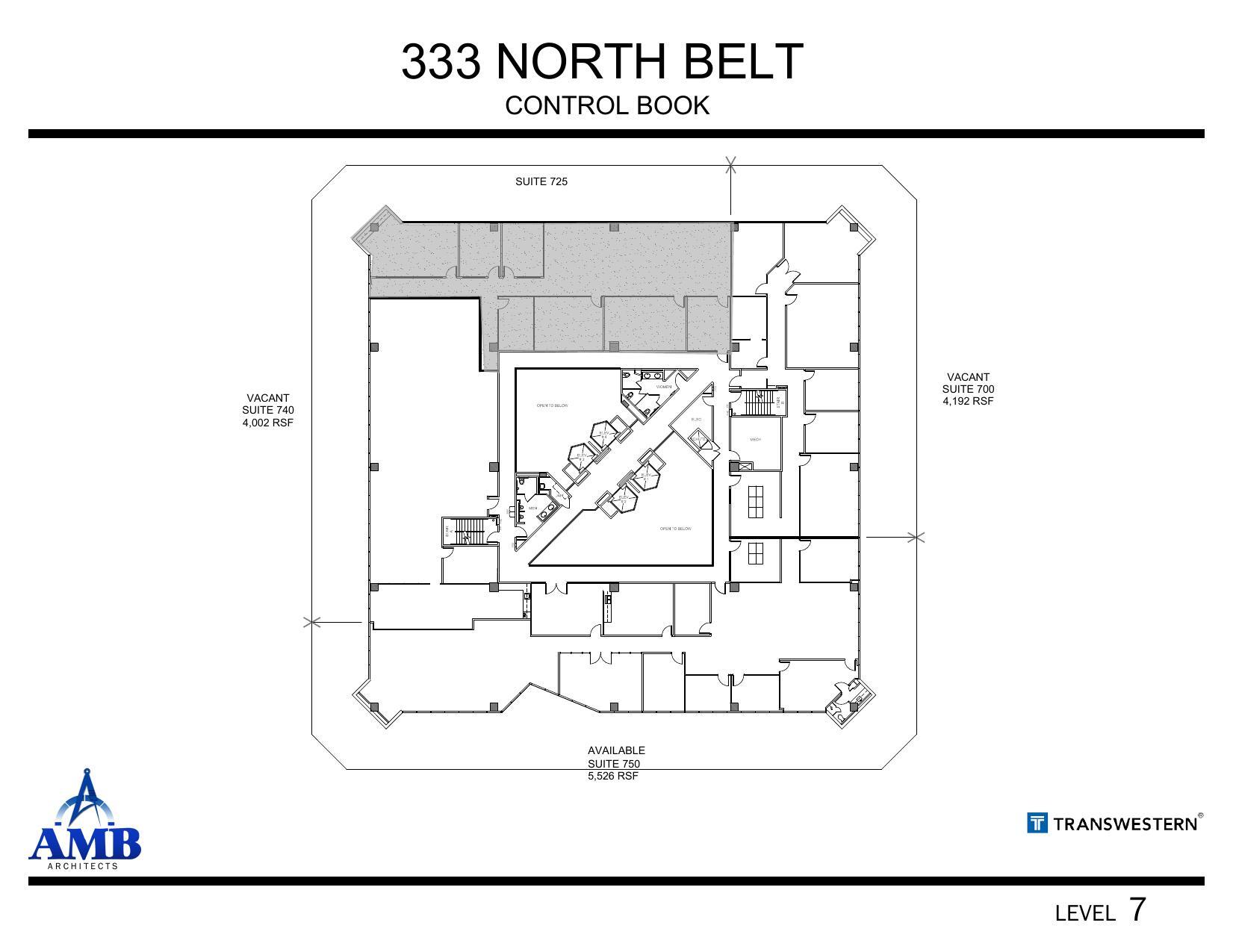 333 N Sam Houston Pky E, Houston, TX à louer Plan d’étage- Image 1 de 1