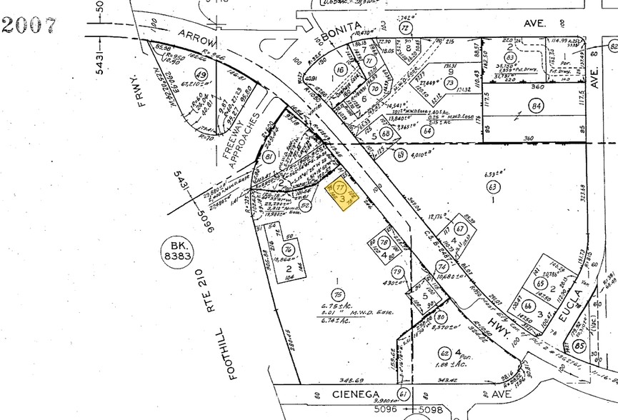 678 W Arrow Hwy, San Dimas, CA à vendre - Plan cadastral - Image 1 de 1