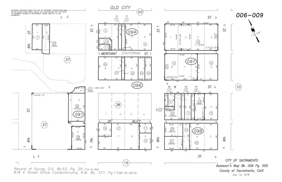 1020 7th St, Sacramento, CA à louer - Plan cadastral - Image 2 de 2