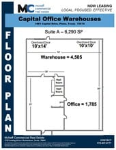 1401 Capital Ave, Plano, TX for lease Floor Plan- Image 1 of 1