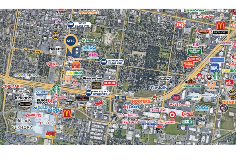 S 10th St & Jackson Ave, McAllen, TX à louer - Photo du bâtiment - Image 2 de 3