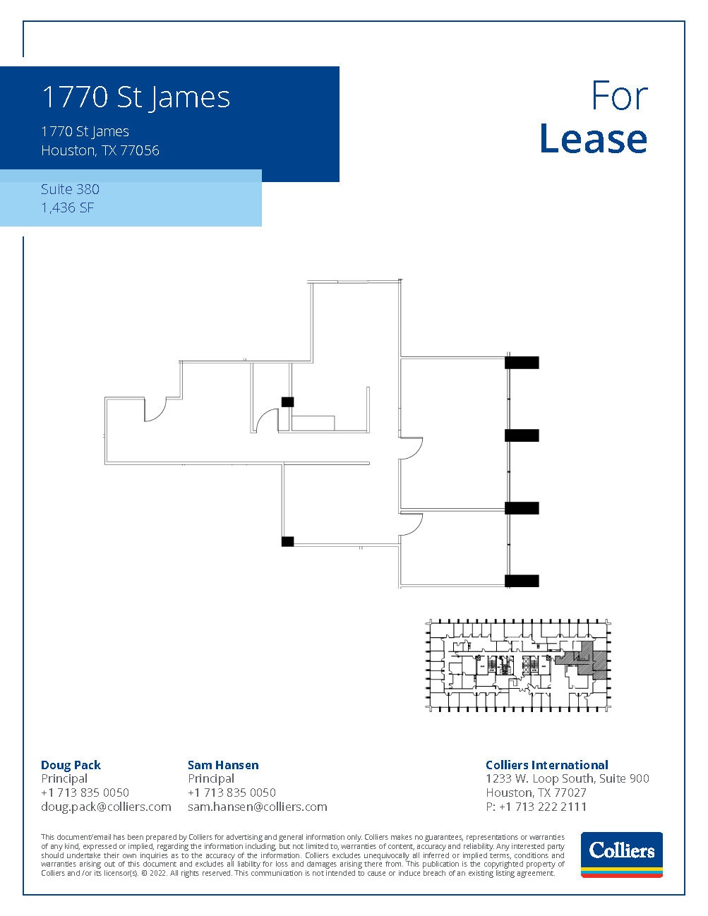1770 St James Pl, Houston, TX for lease Floor Plan- Image 1 of 1