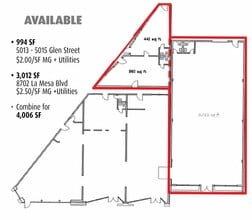 8710 La Mesa Blvd, La Mesa, CA for lease Floor Plan- Image 1 of 2
