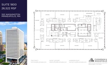 100 Washington Ave S, Minneapolis, MN à louer Plan d’étage- Image 1 de 1