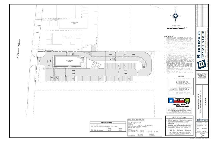 6622 S Broadway Ave, Tyler, TX for lease - Site Plan - Image 3 of 3