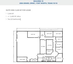 2501-2519 Gravel Dr, Fort Worth, TX for lease Floor Plan- Image 1 of 1