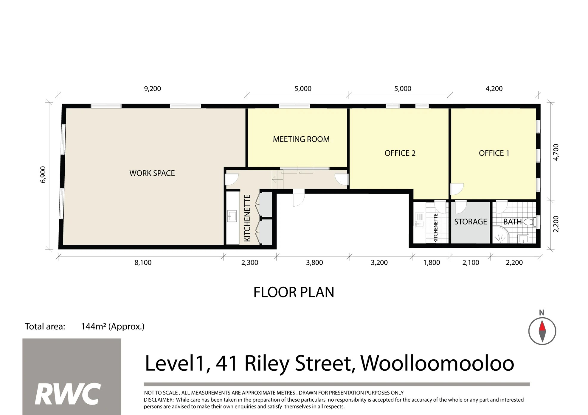 41 Riley St, Woolloomooloo à louer Plan d’étage- Image 1 de 9