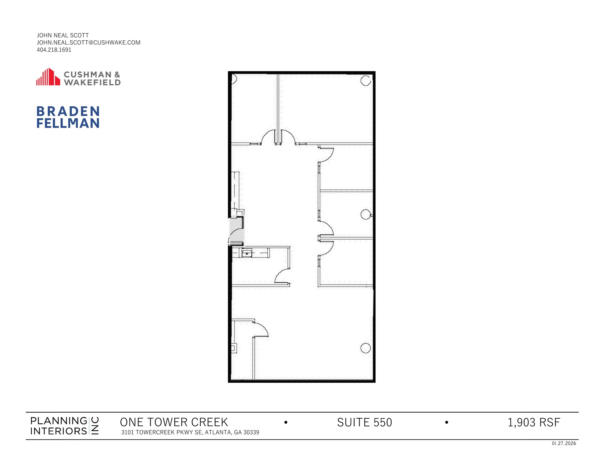 3101 Towercreek Pkwy SE, Atlanta, GA à louer Plan de site- Image 1 de 1