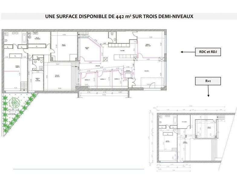 Bureau dans Courbevoie à louer - Plan d’étage - Image 3 de 4
