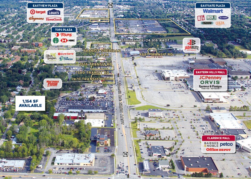 7470 Transit Rd, Williamsville, NY à louer - Aérien - Image 2 de 4