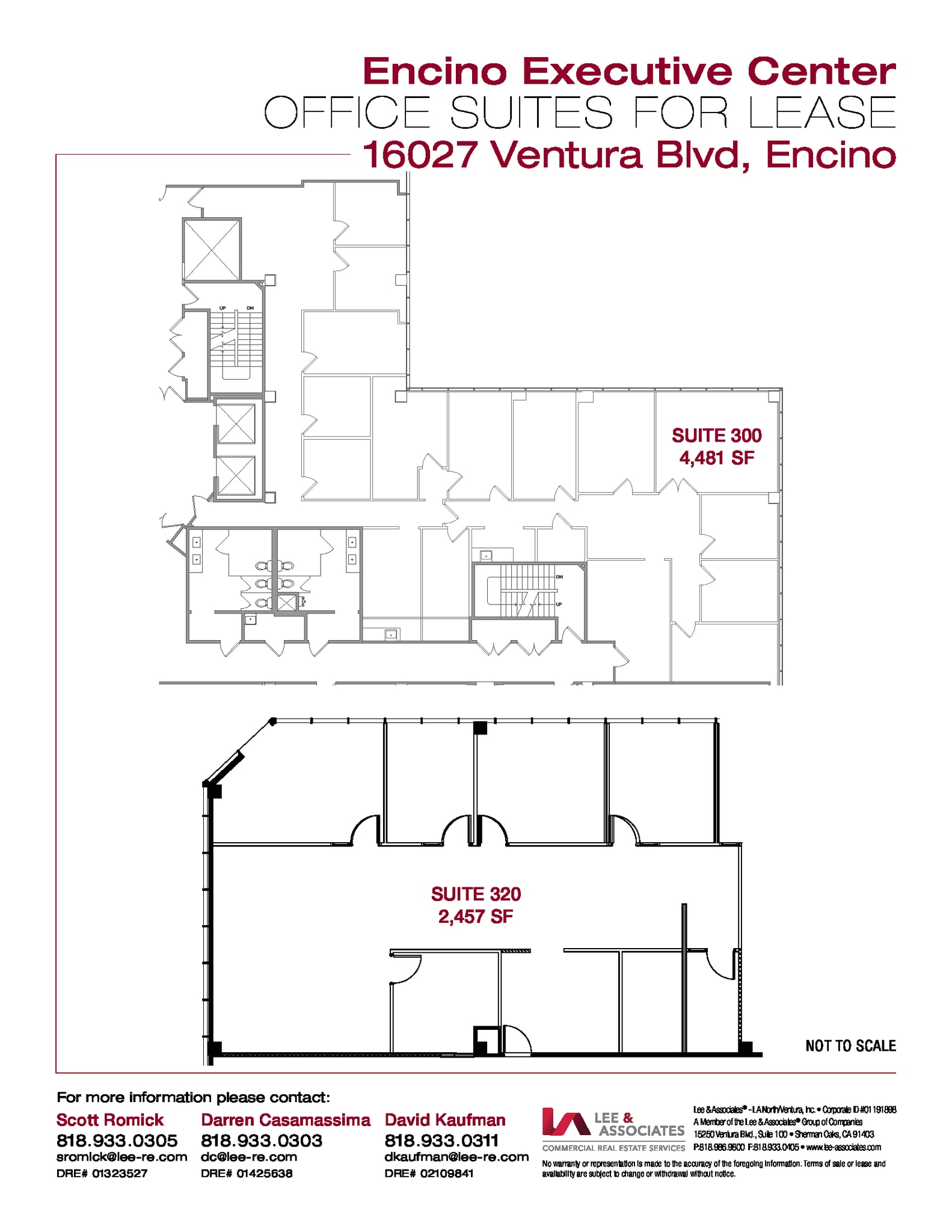 16027 Ventura Blvd, Encino, CA à louer Plan d’étage- Image 1 de 1