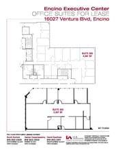 16027 Ventura Blvd, Encino, CA à louer Plan d’étage- Image 1 de 1