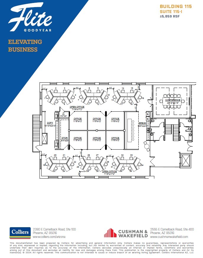 1300 S Litchfield Rd, Goodyear, AZ à louer Plan d  tage- Image 1 de 1