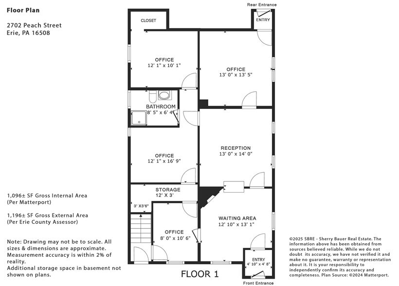 2702-2704 Peach St, Erie, PA for lease - Floor Plan - Image 2 of 13