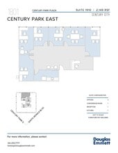 1801 Century Park E, Los Angeles, CA à louer Plan d’étage- Image 2 de 2