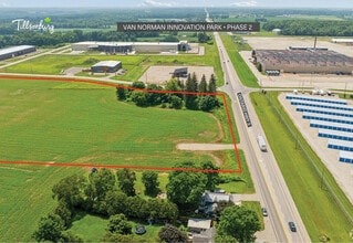 Van Norman Innovation Pk, Tillsonburg, ON - Aérien  Vue de la carte - Image1