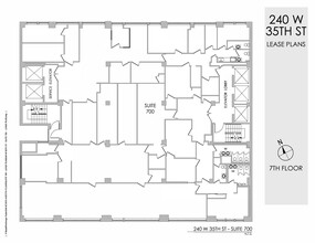 240 W 35th St, New York, NY à louer Plan d  tage- Image 1 de 2