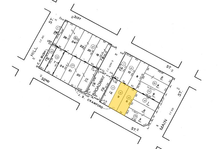 3119-3121 S Main St, Los Angeles, CA à louer - Plan cadastral - Image 3 de 4