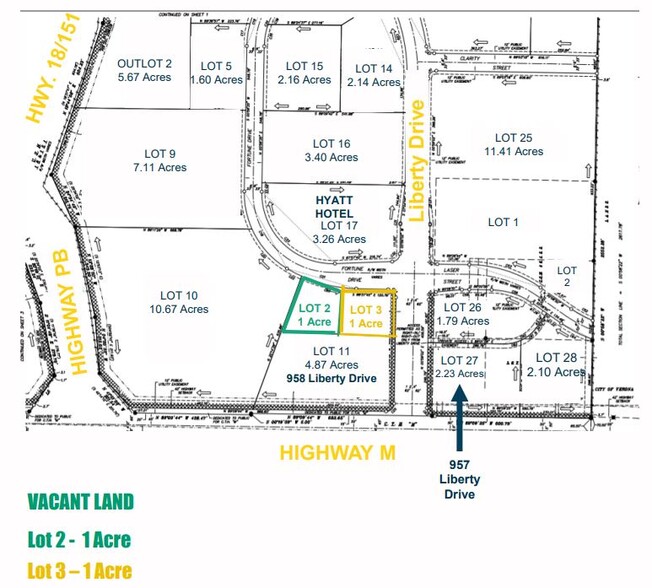 958 Liberty Dr, Verona, WI à louer - Plan de site - Image 2 de 5