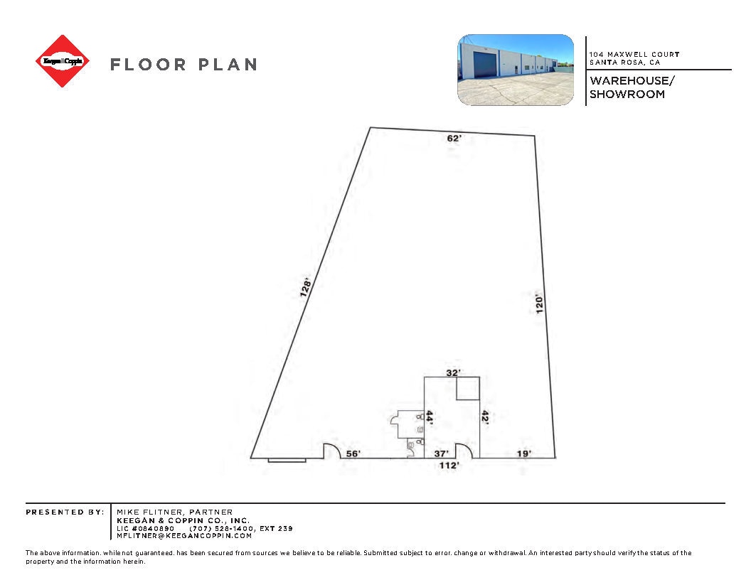 104 Maxwell Ct, Santa Rosa, CA for lease Floor Plan- Image 1 of 4